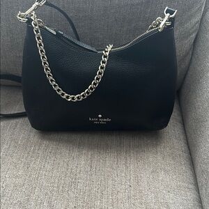 Kate Spade Black Quilted Shoulder Bag with Chain Strap